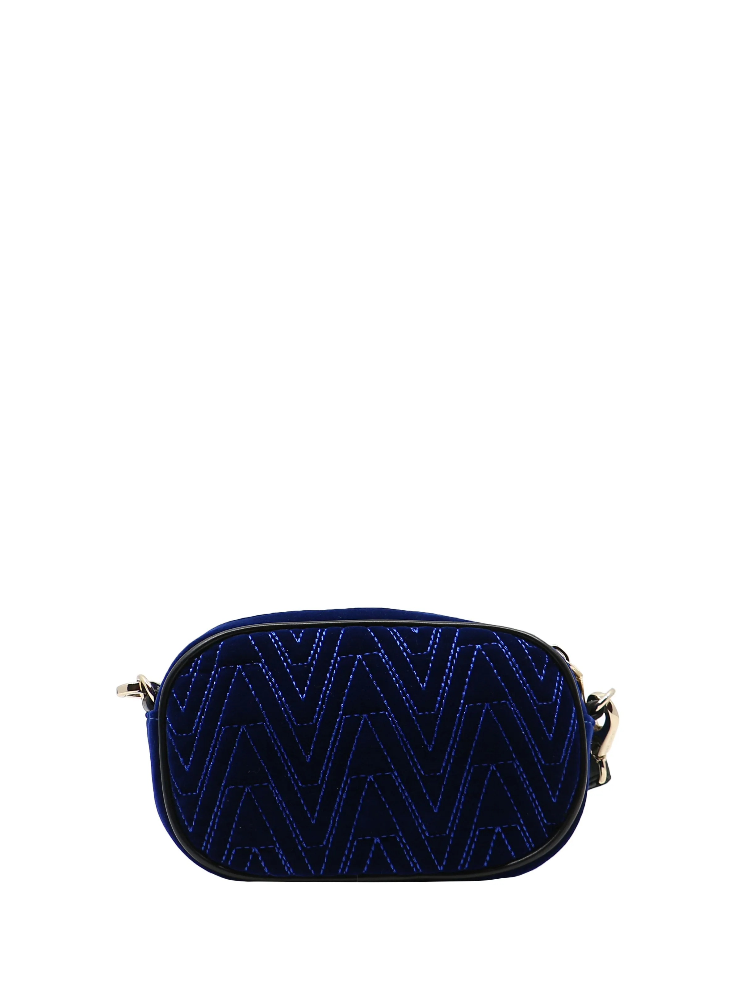 Blue Velvet Mini Cross-body Bag