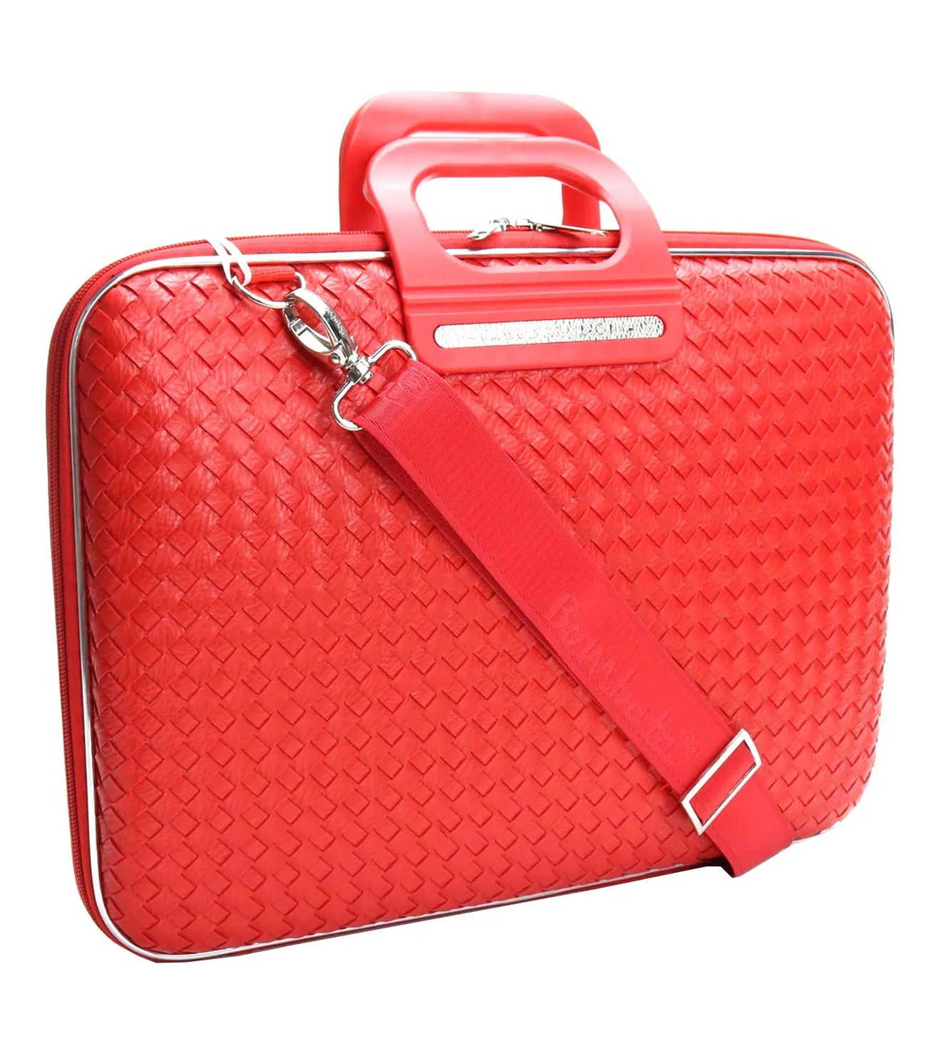 Bombata Murano Weaved Unisex Red Laptop Briefcase