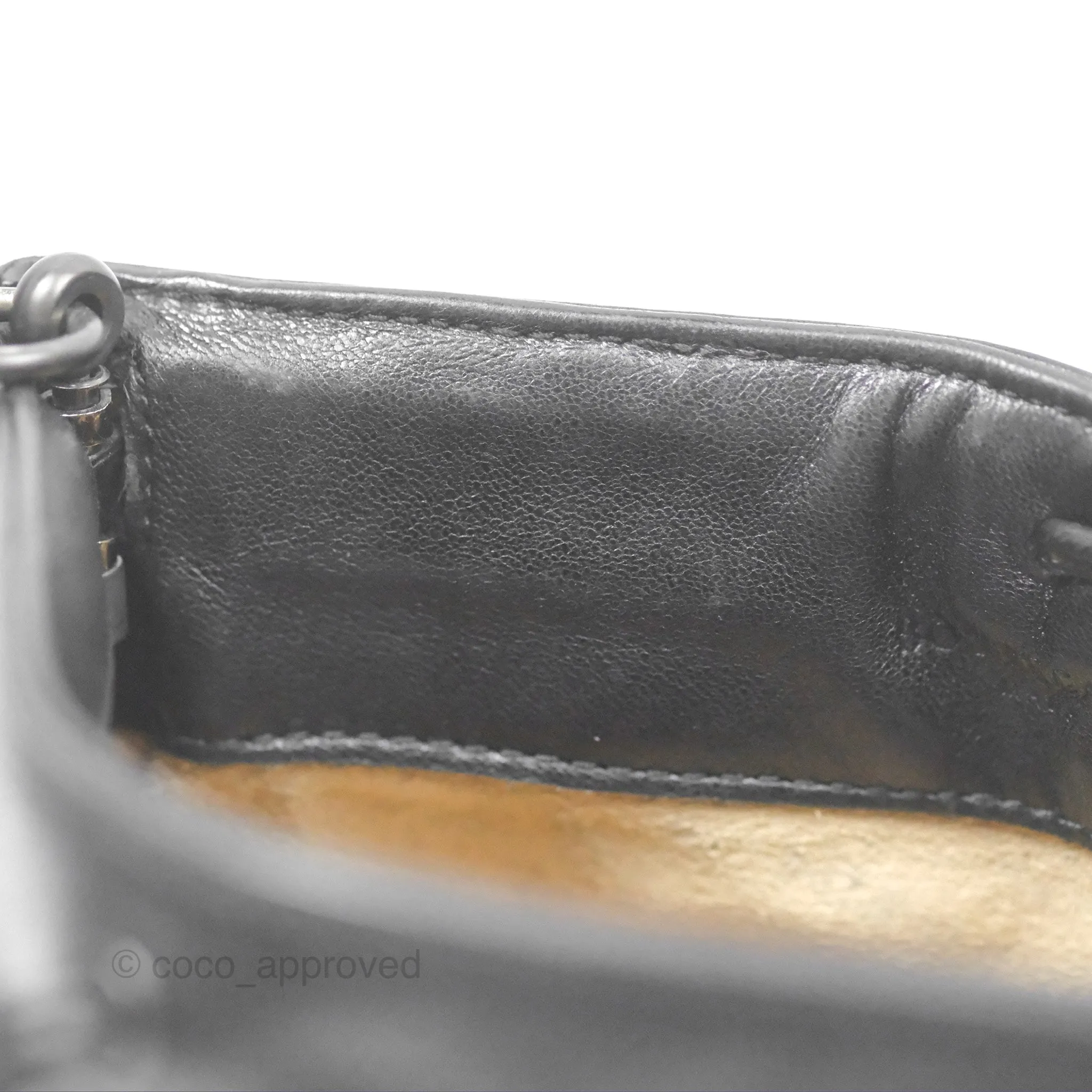 Bottega Veneta Mini Shoulder Bag Black Intrecciato Leather