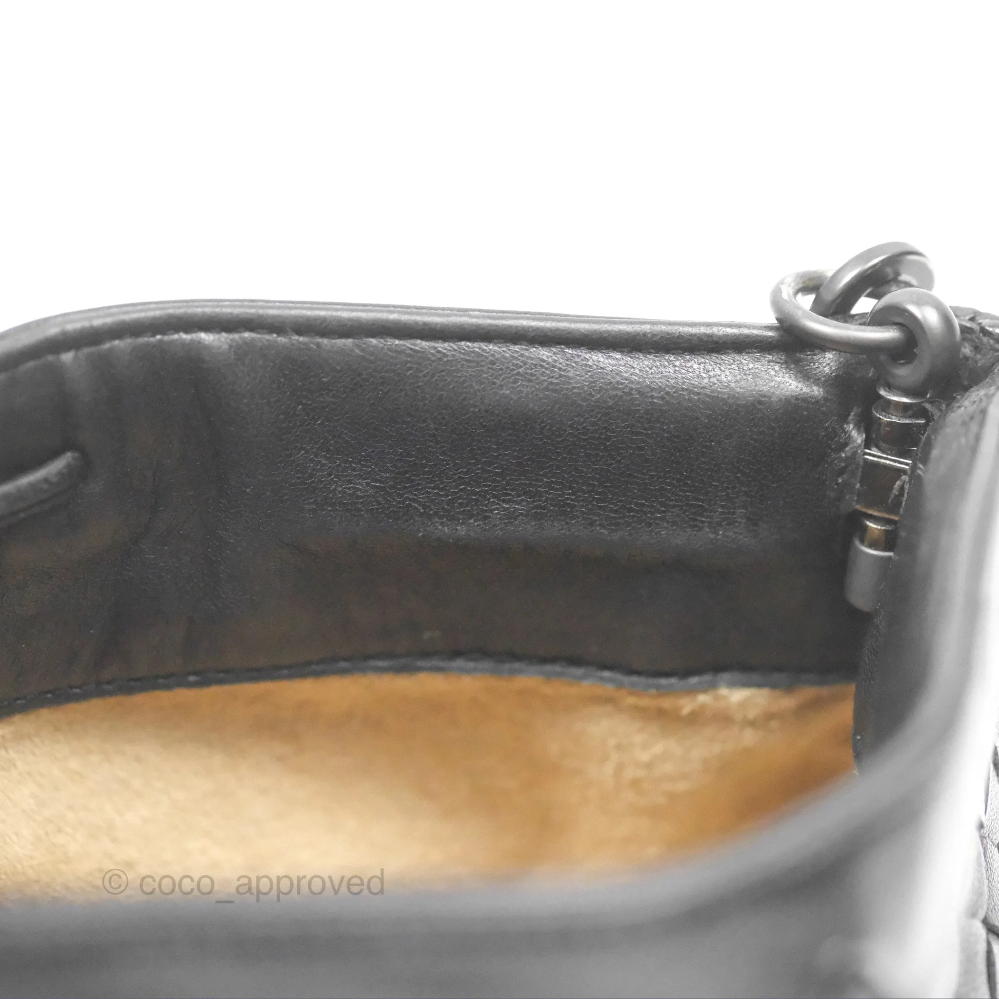 Bottega Veneta Mini Shoulder Bag Black Intrecciato Leather