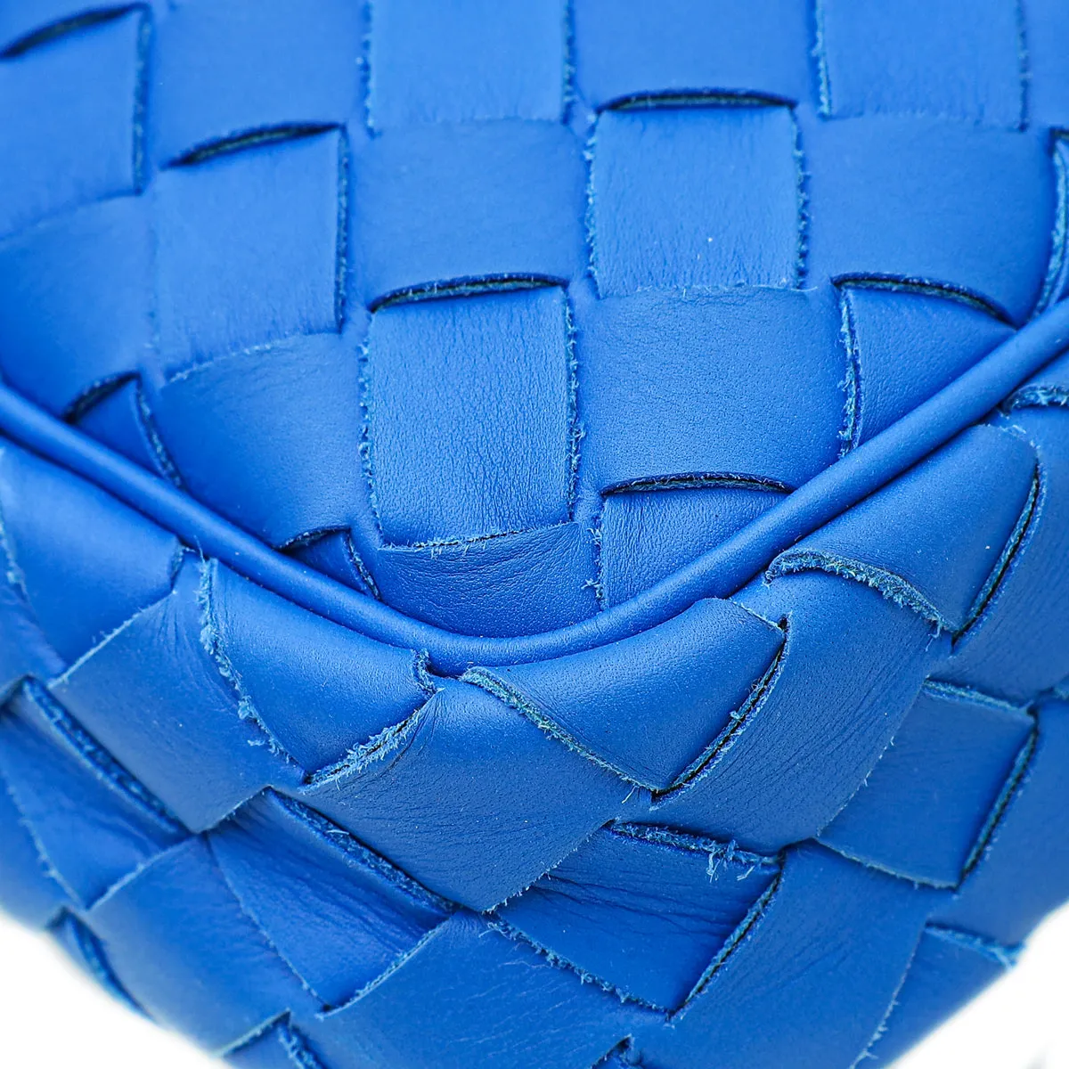 Bottega Veneta Royal Blue Intrecciato Nappa Briefcase Bag