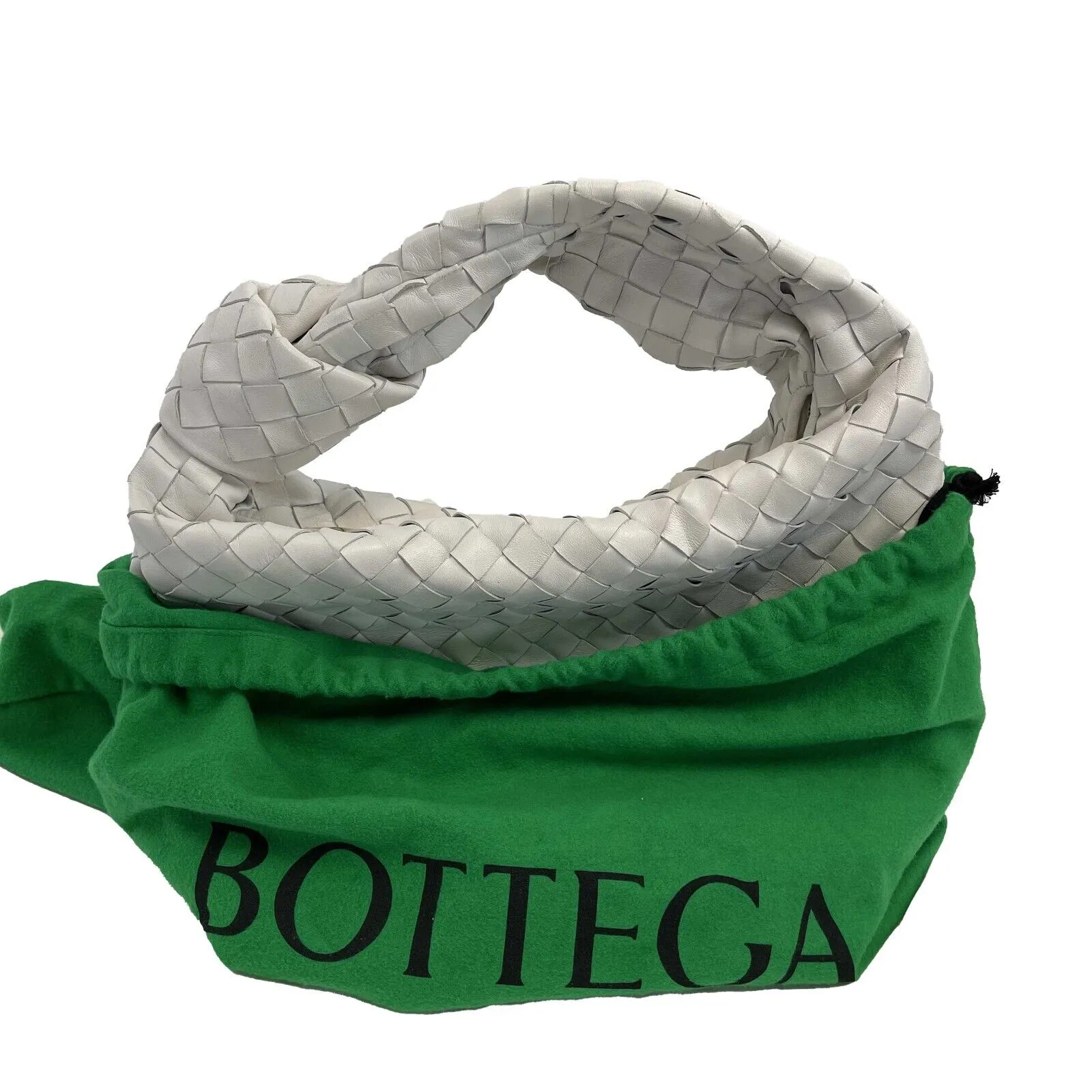 Bottega Veneta - White BV Jodie Hobo Intrecciato Nappa Teen Handbag