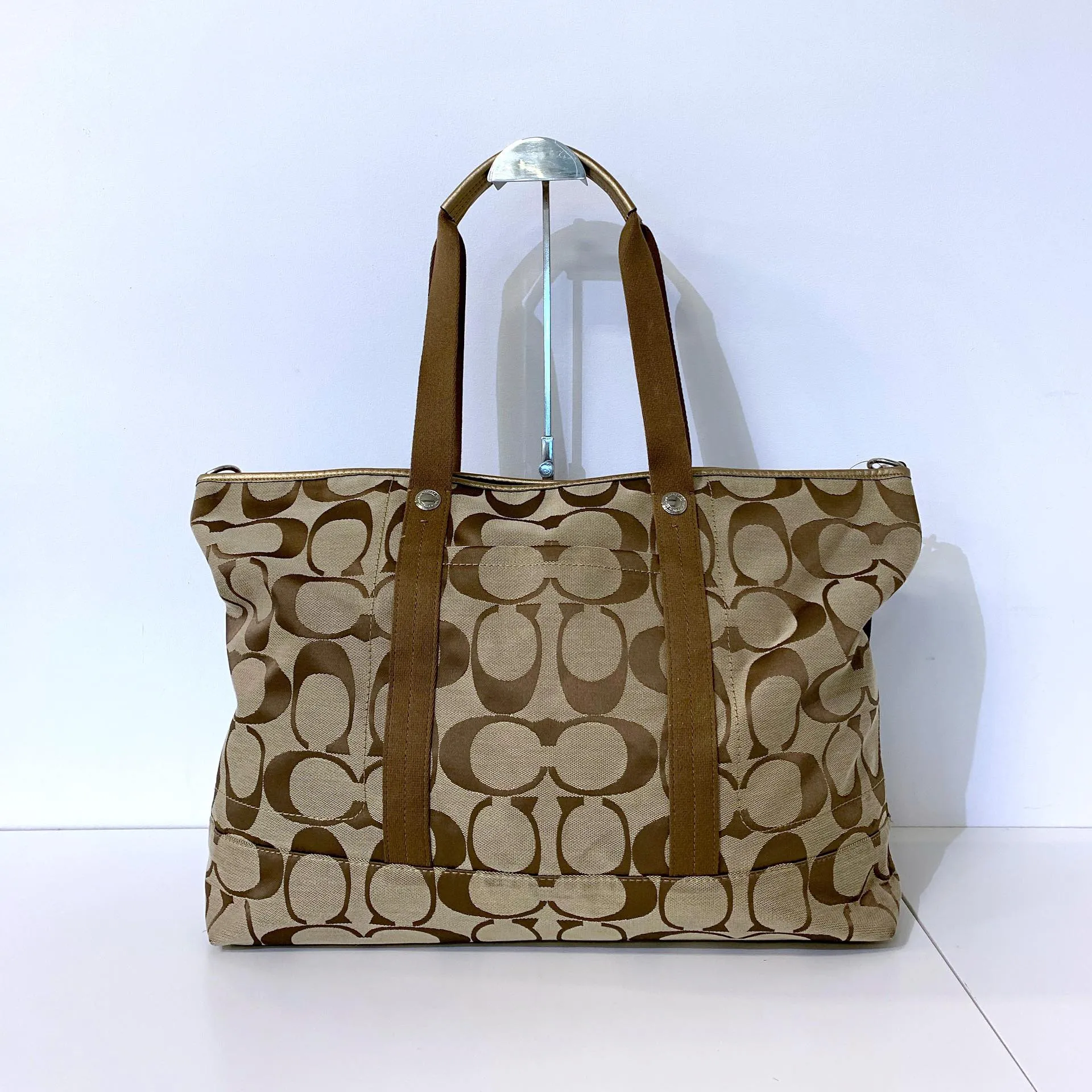 Brown Signature Satchel