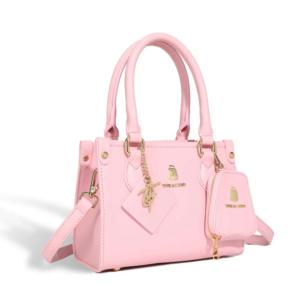 Bubble Gum Pink Mini Tote Bag