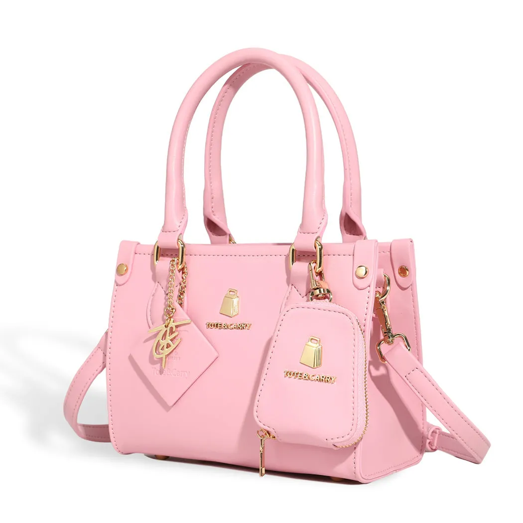 Bubble Gum Pink Mini Tote Bag