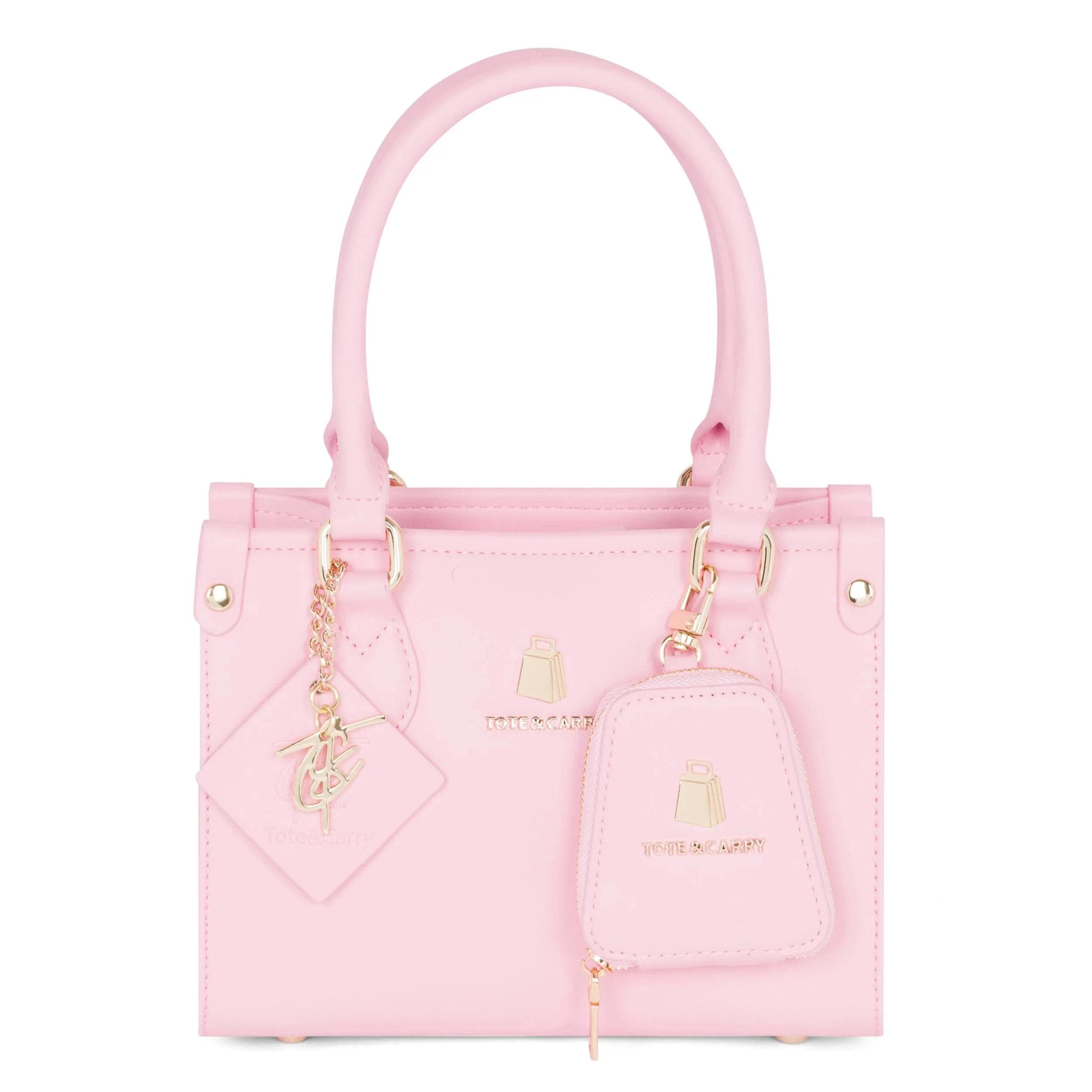 Bubble Gum Pink Mini Tote Bag