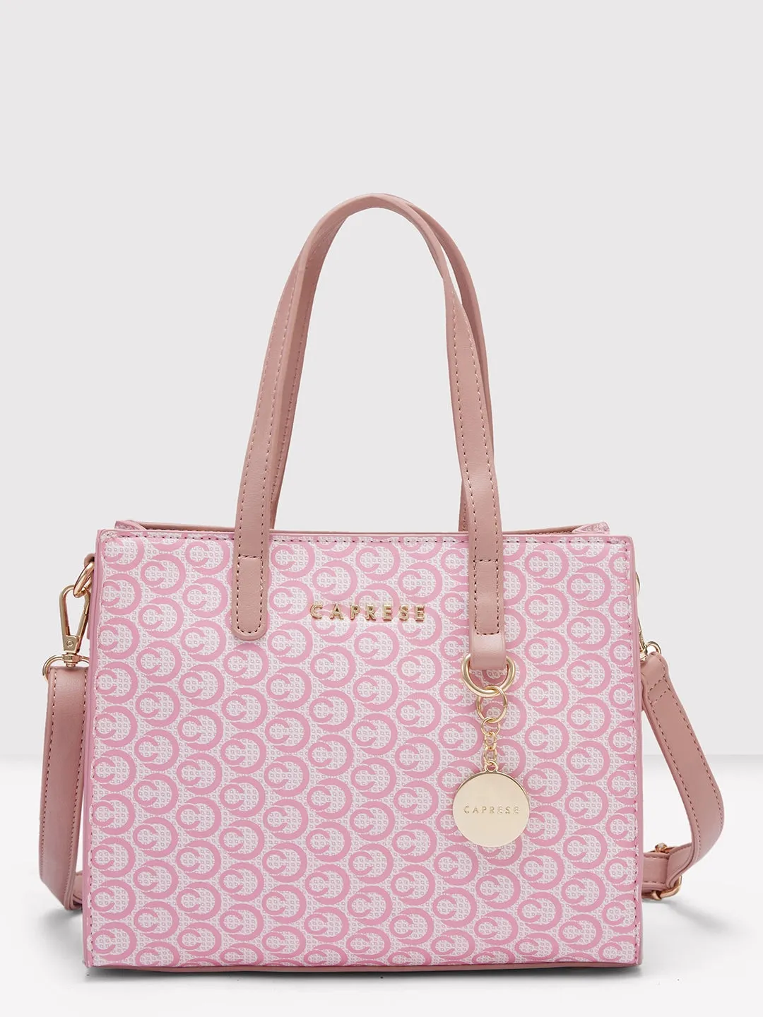 Caprese Callie Satchel Medium Dark Pink