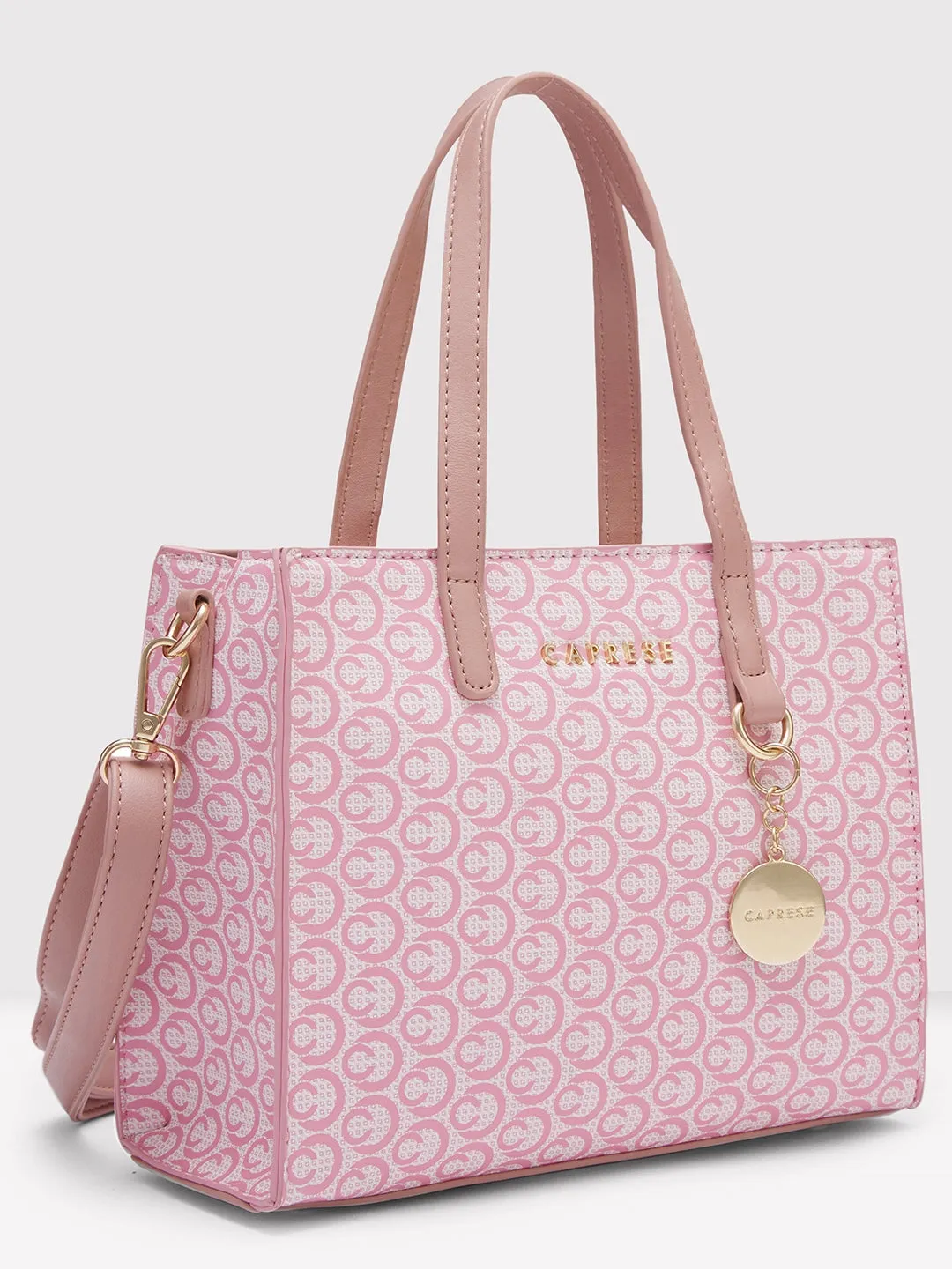 Caprese Callie Satchel Medium Dark Pink