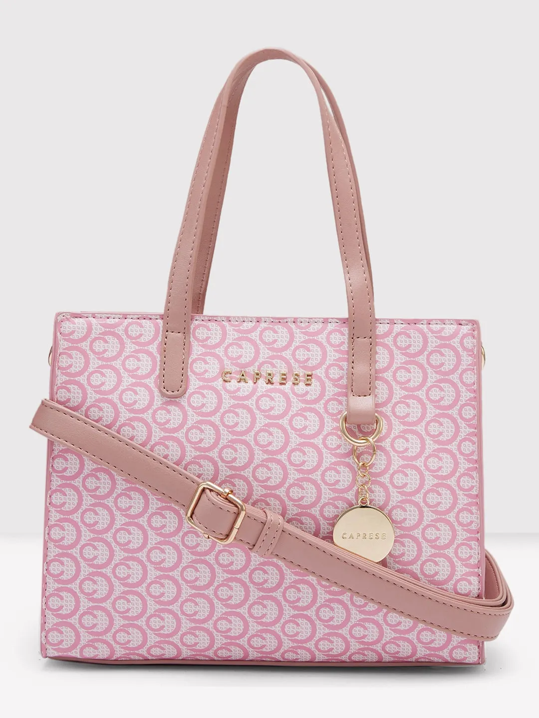 Caprese Callie Satchel Medium Dark Pink