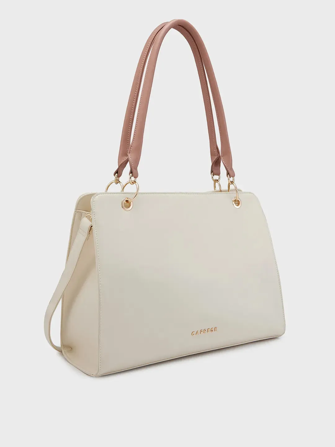 Caprese Capri Satchel Large Beige