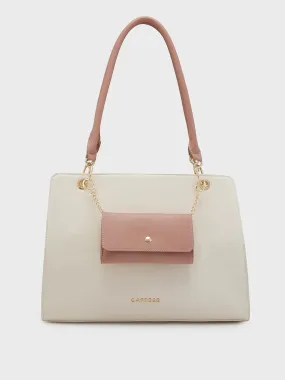 Caprese Capri Satchel Large Beige