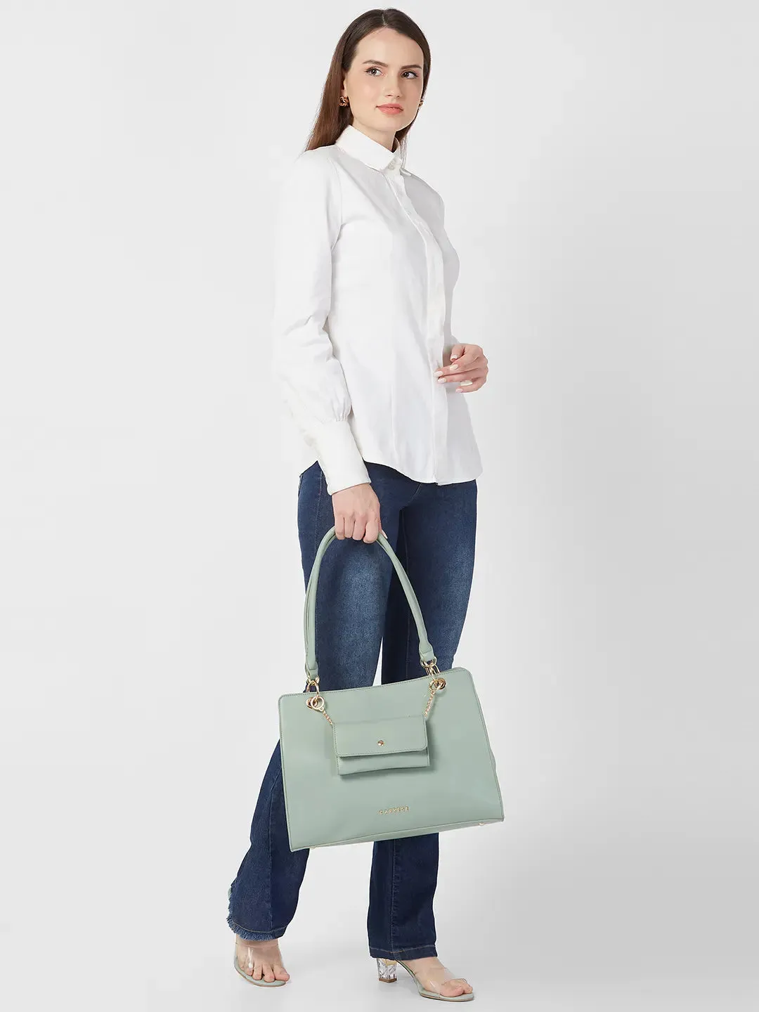 Caprese Capri Satchel Large Mint