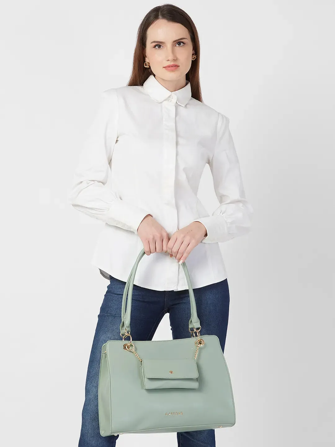 Caprese Capri Satchel Large Mint