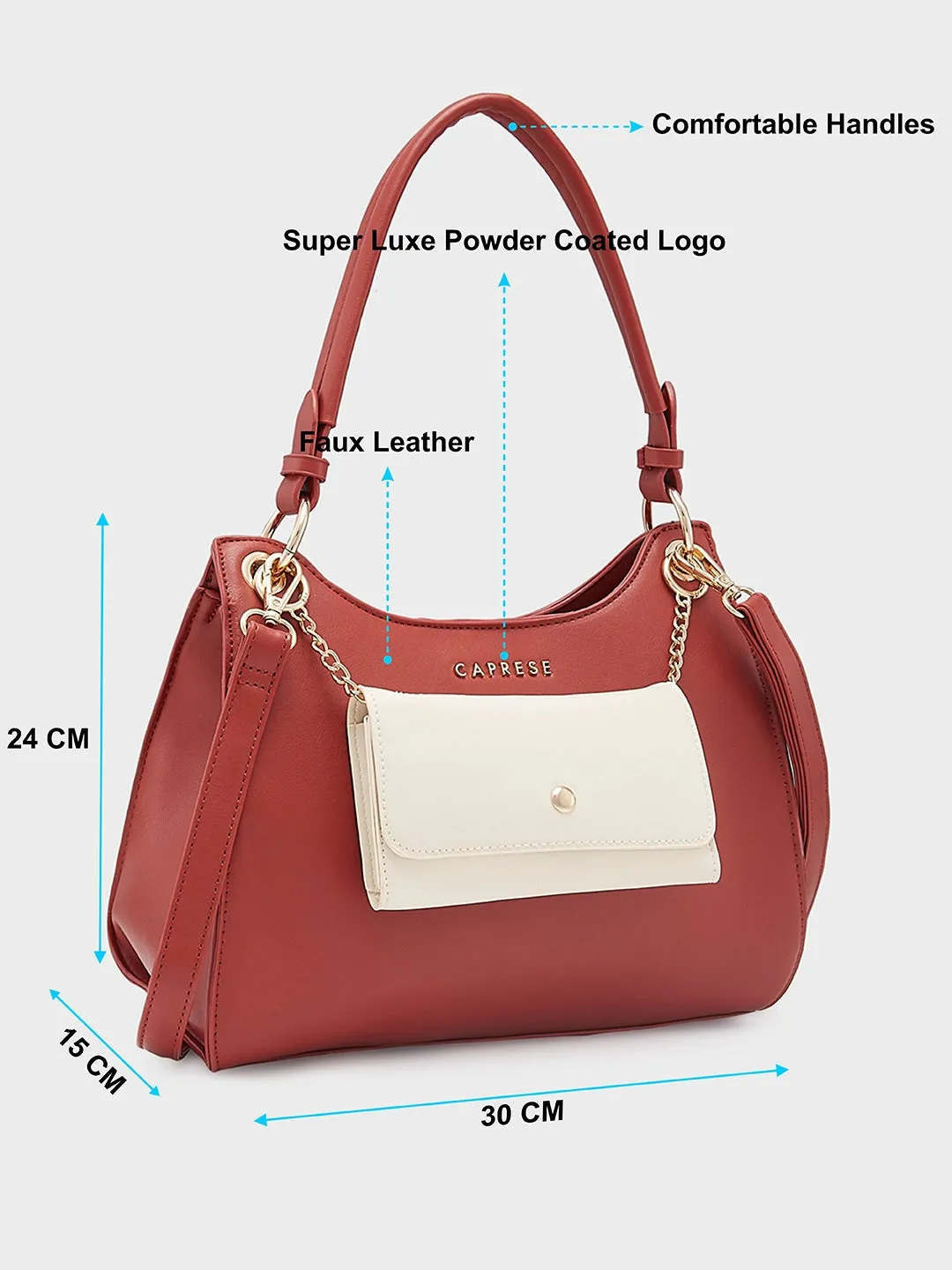 Caprese Capri Satchel Small Terra