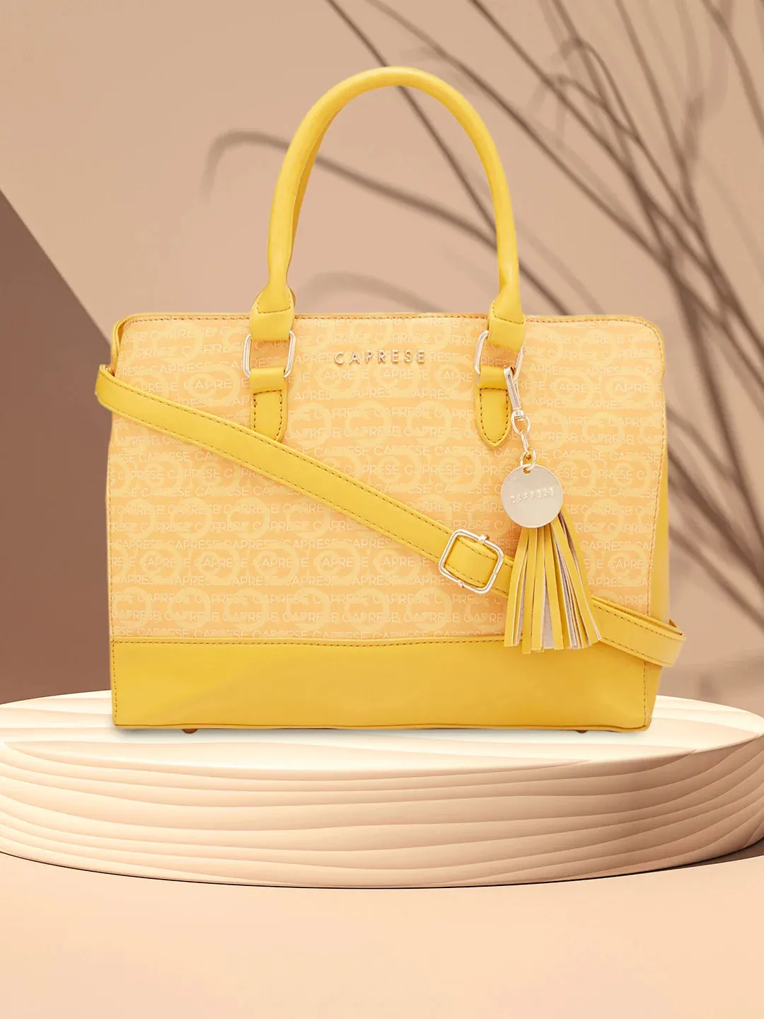 Caprese Cleo Satchel Large Yellow