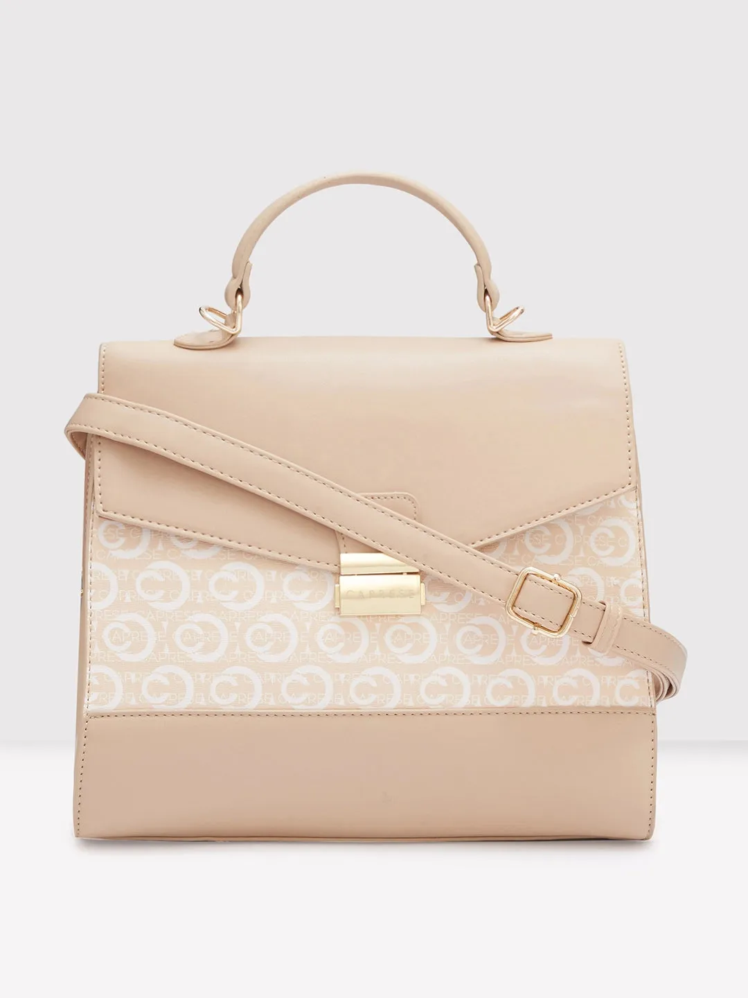 Caprese Cleo Satchel Medium Beige