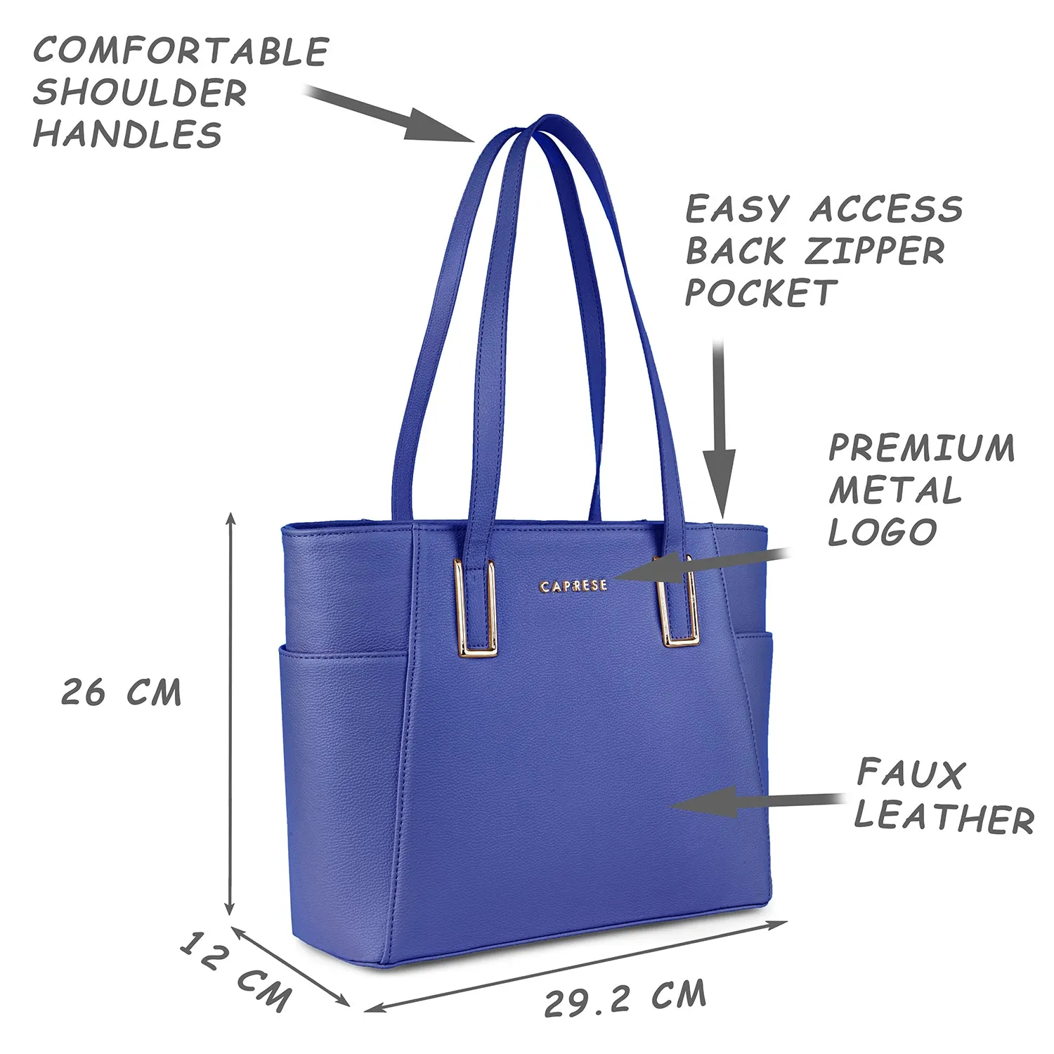 Caprese Cora Satchel Large Blue