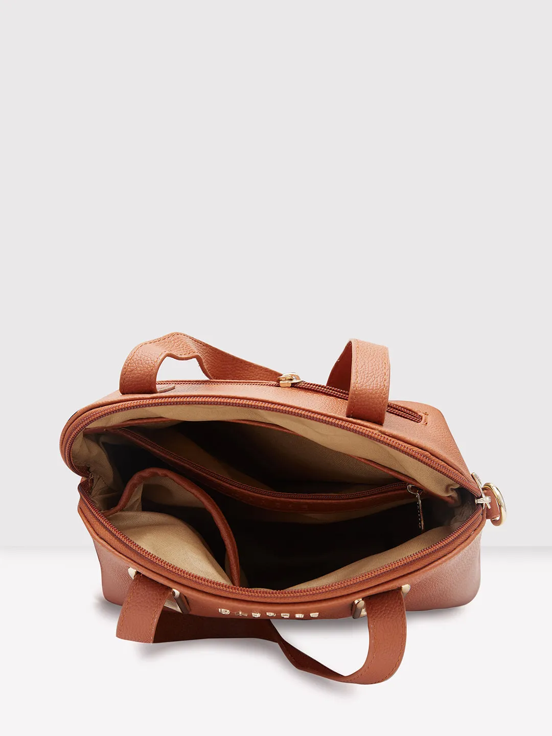 Caprese Cora Satchel Small Tan