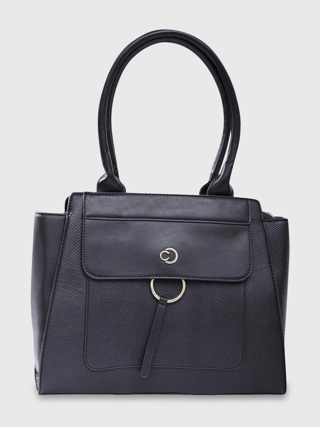 Caprese Dakota Satchel Large Black