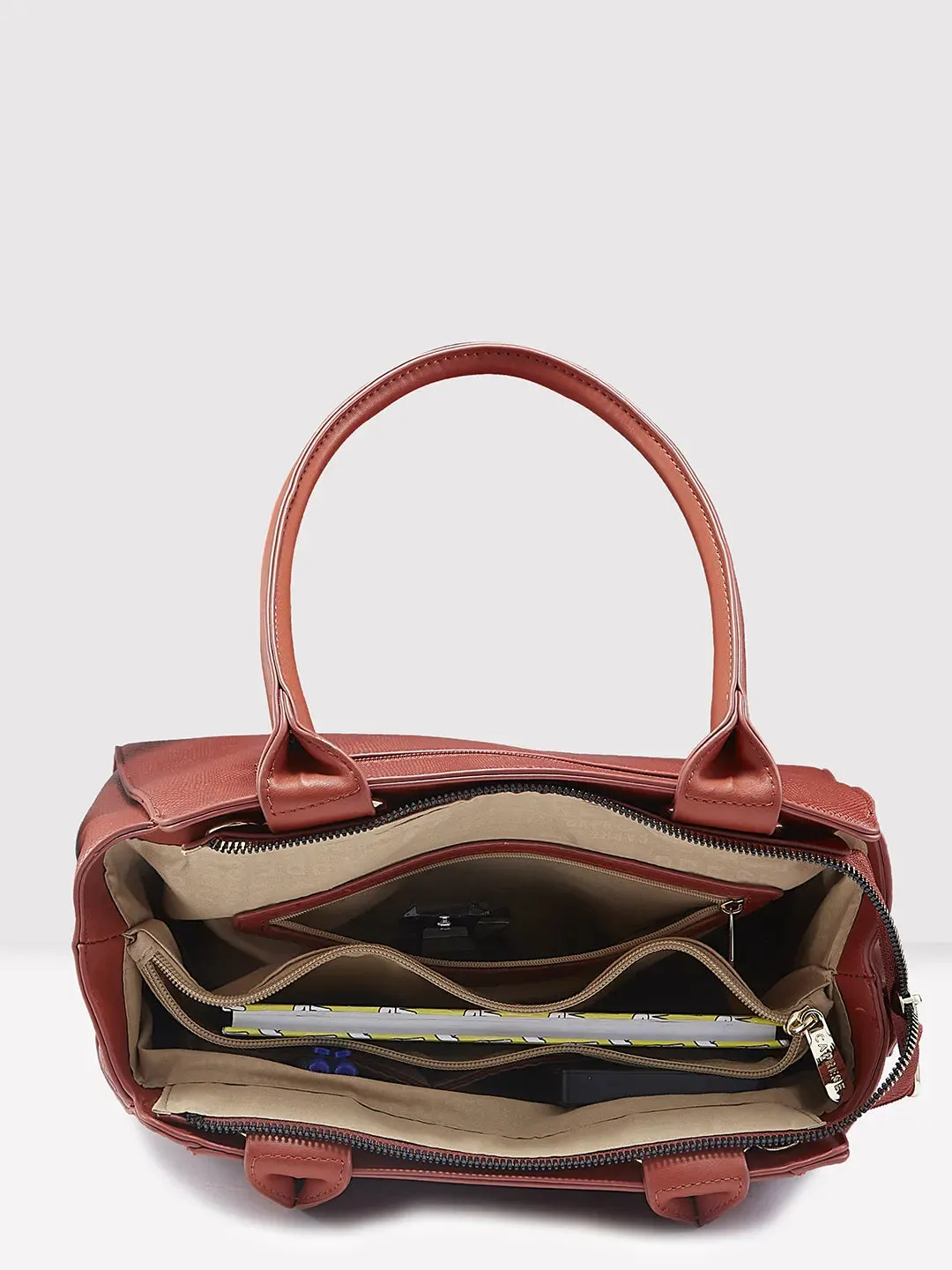 Caprese Dakota Satchel Large Terra