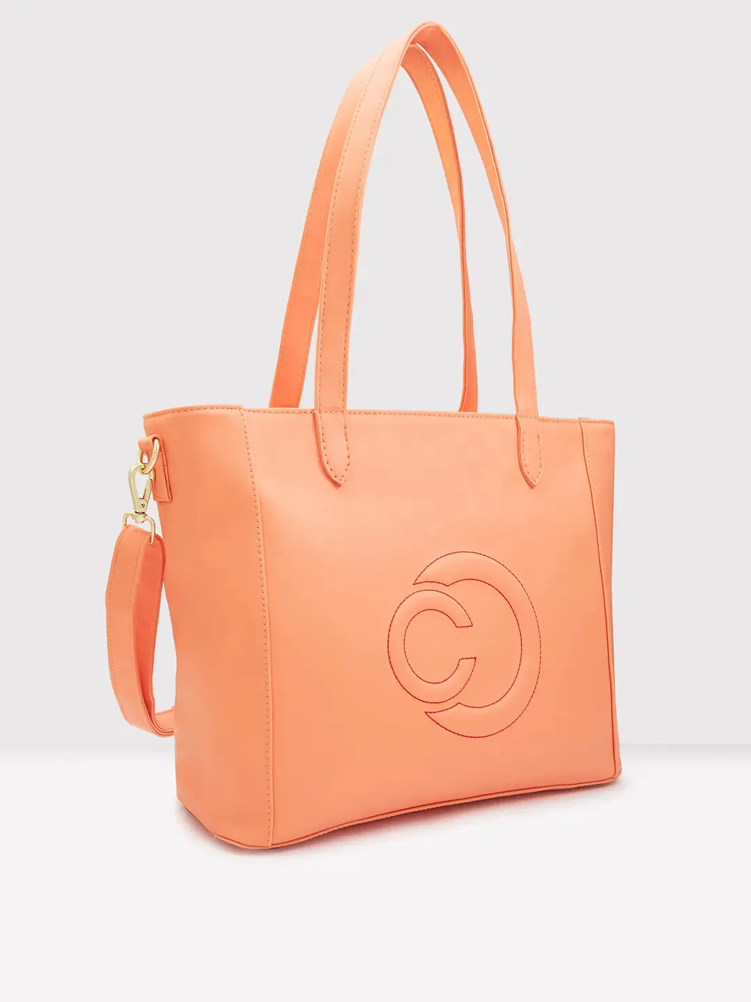 Caprese Dora Tote Large Office Handbag Coral