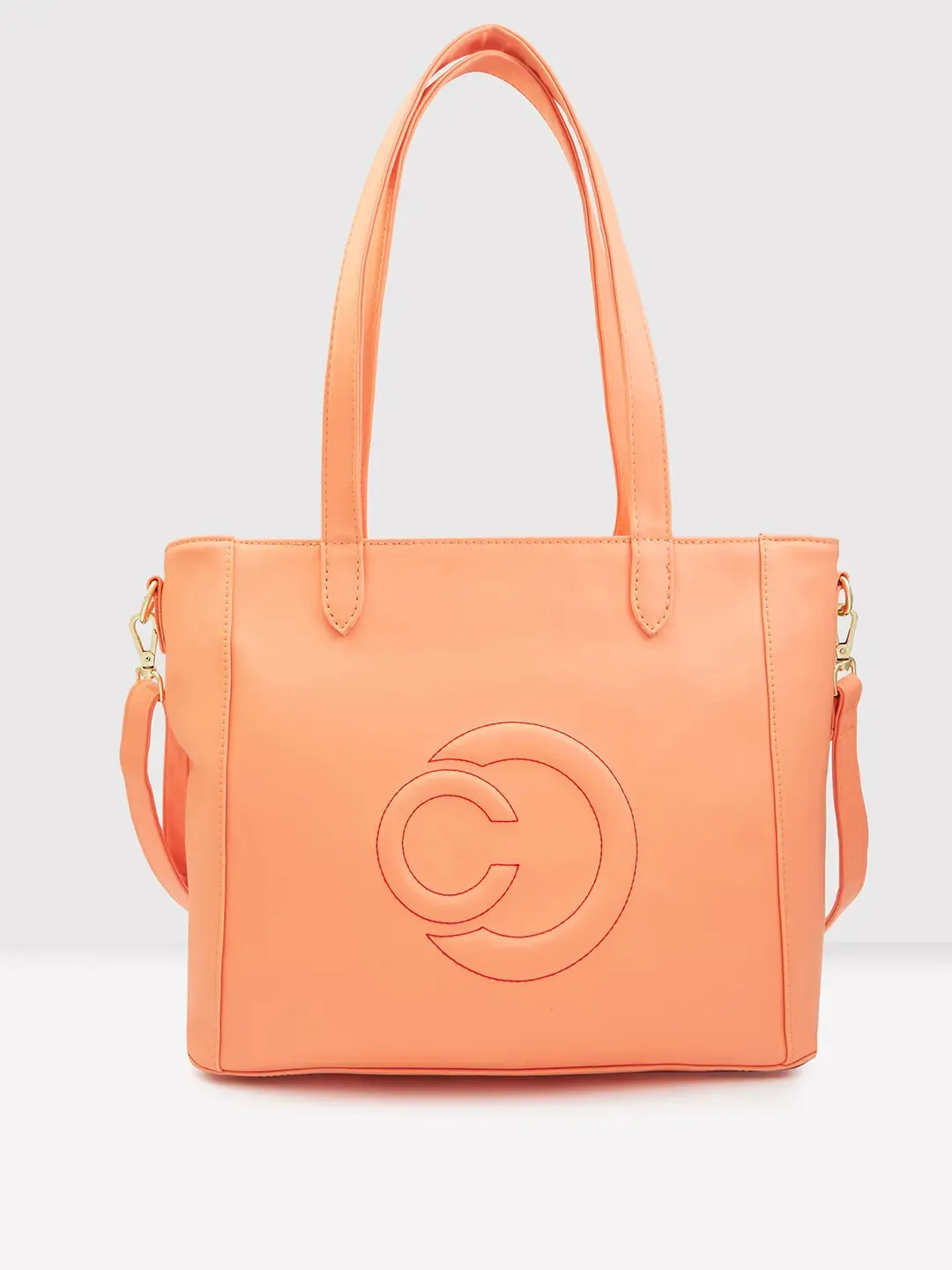 Caprese Dora Tote Large Office Handbag Coral