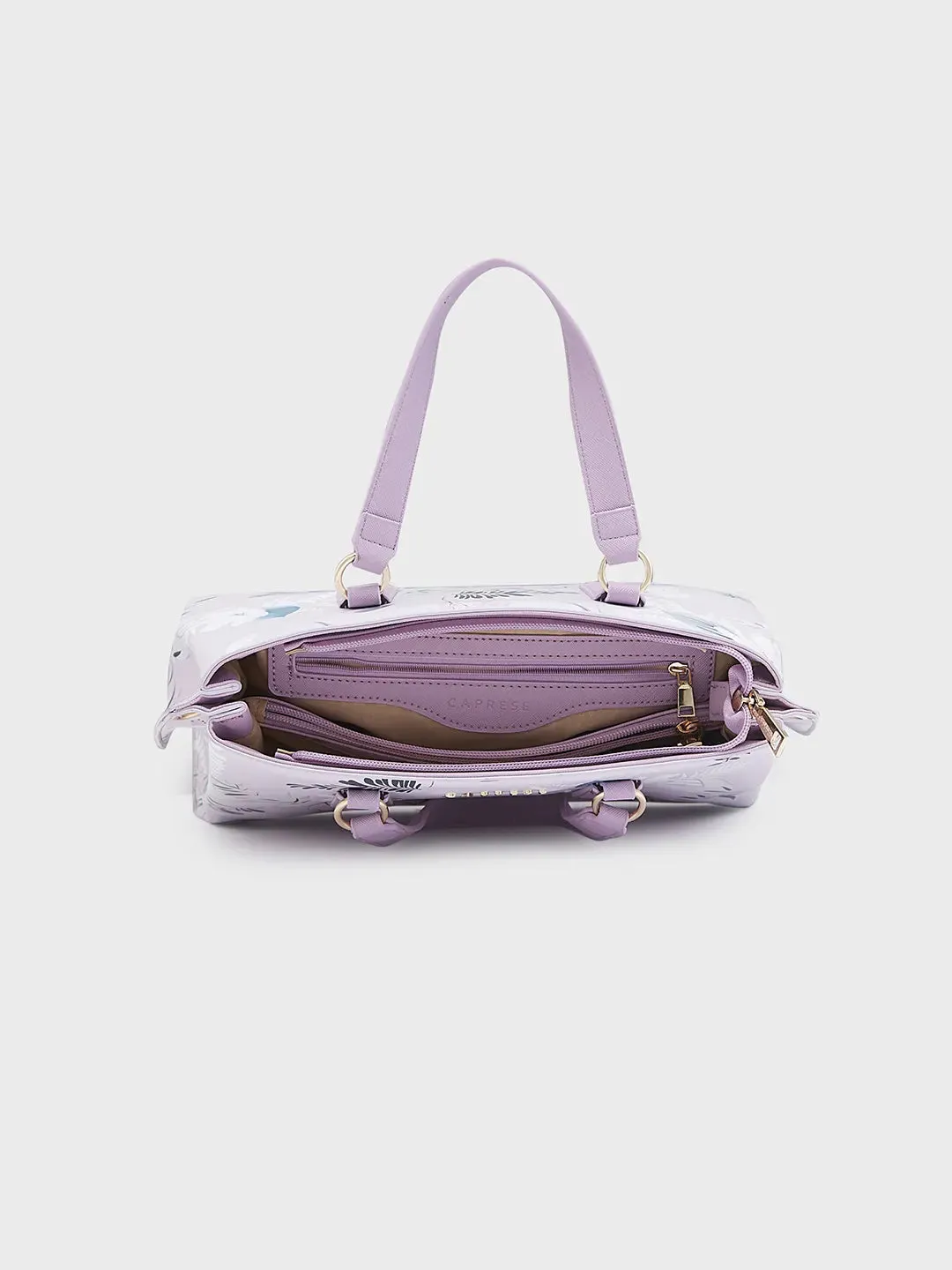 Caprese Gemma Satchel Medium Purple