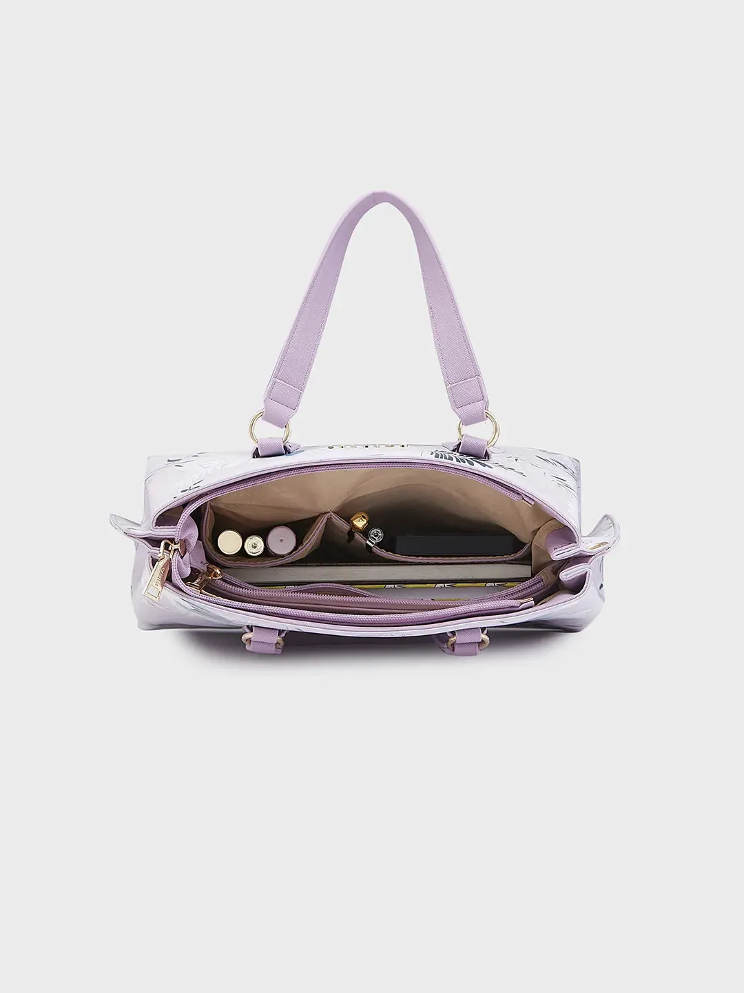 Caprese Gemma Satchel Medium Purple