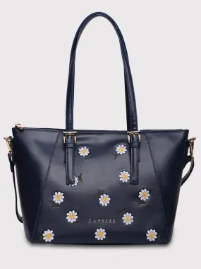 Caprese Kyle Satchel Medium Navy