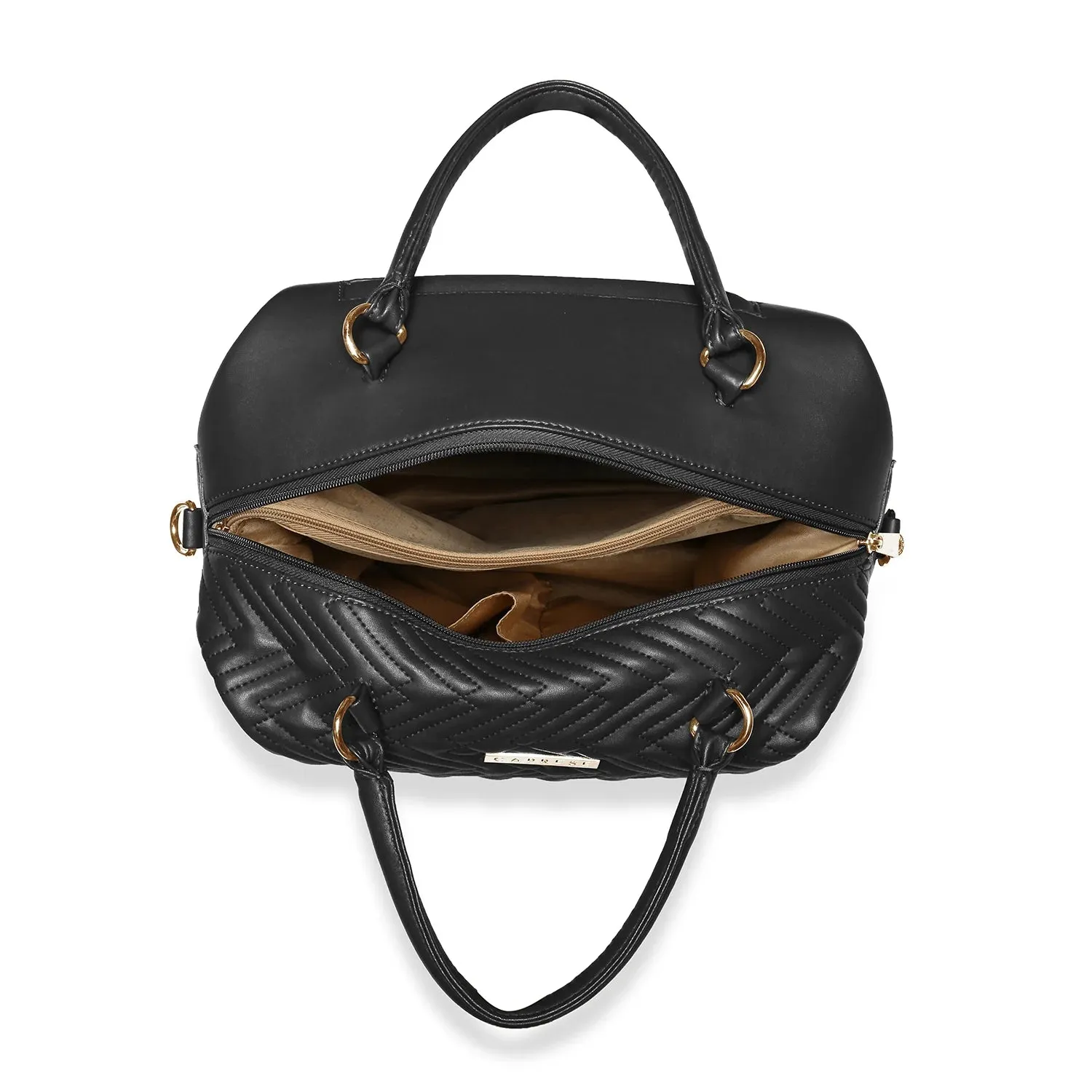 Caprese Mavis Satchel Medium Black