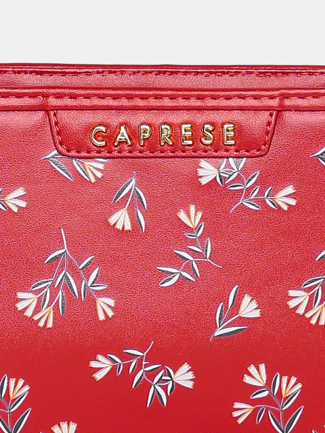 Caprese Merida Sling Small Printed Women'S Handbag Red