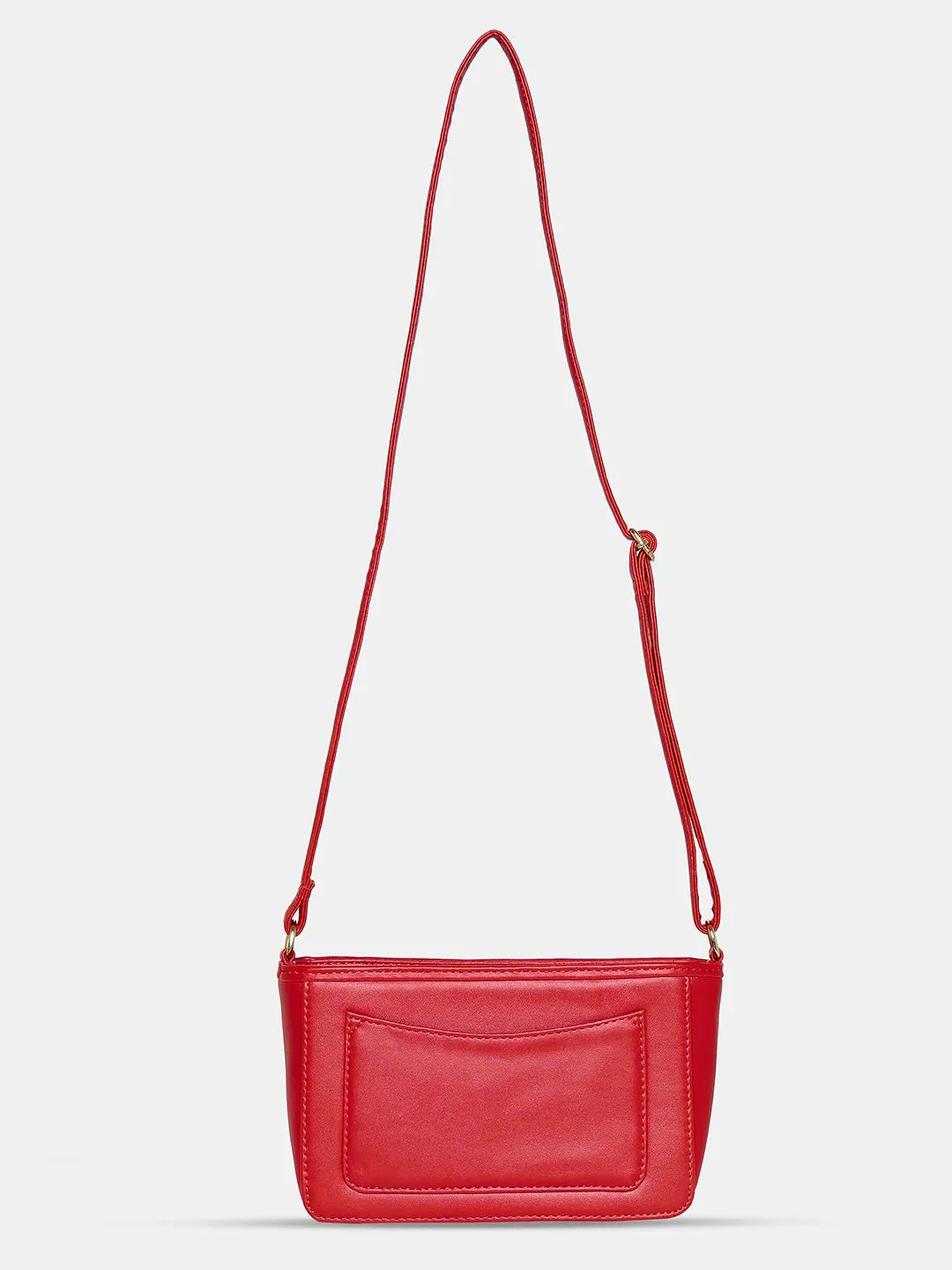 Caprese Merida Sling Small Printed Women'S Handbag Red