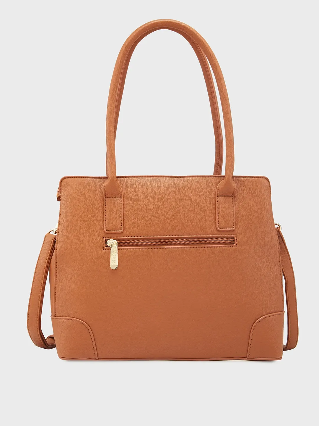 Caprese Milan Satchel Medium Tan