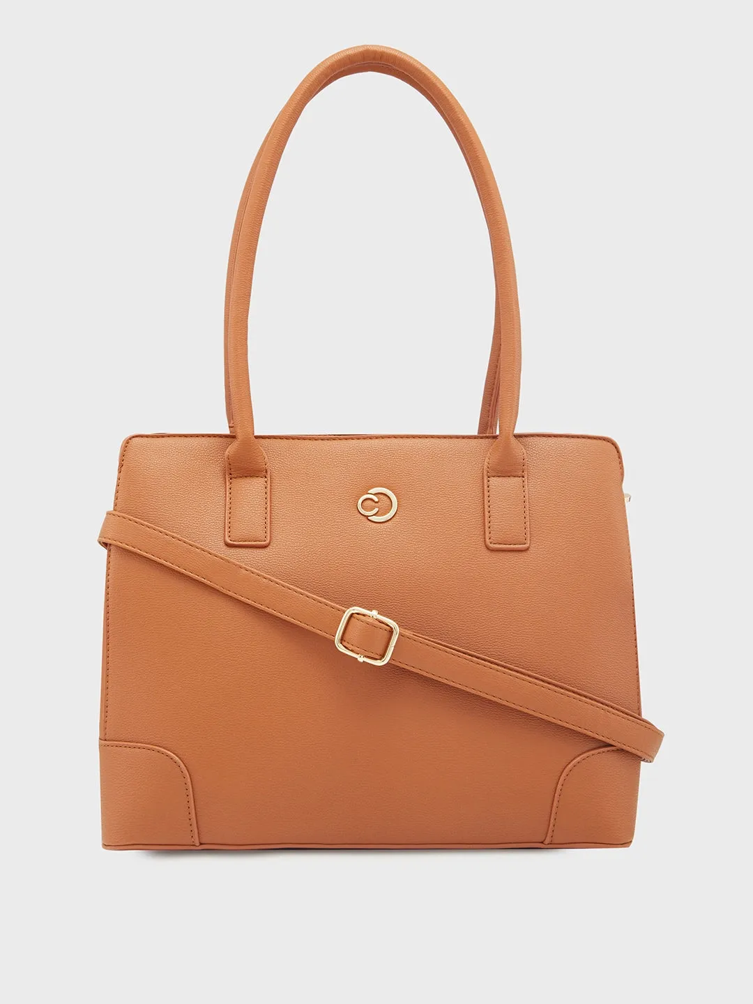 Caprese Milan Satchel Medium Tan