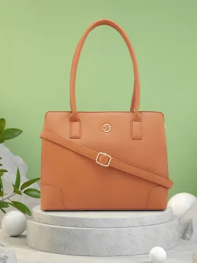 Caprese Milan Satchel Medium Tan