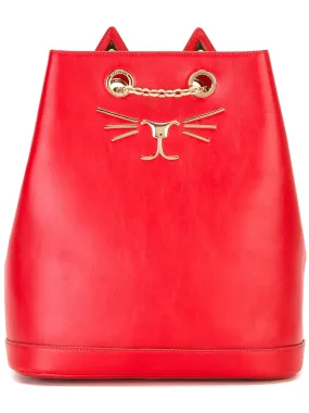 Charlotte Olympia Feline embroidered backpack