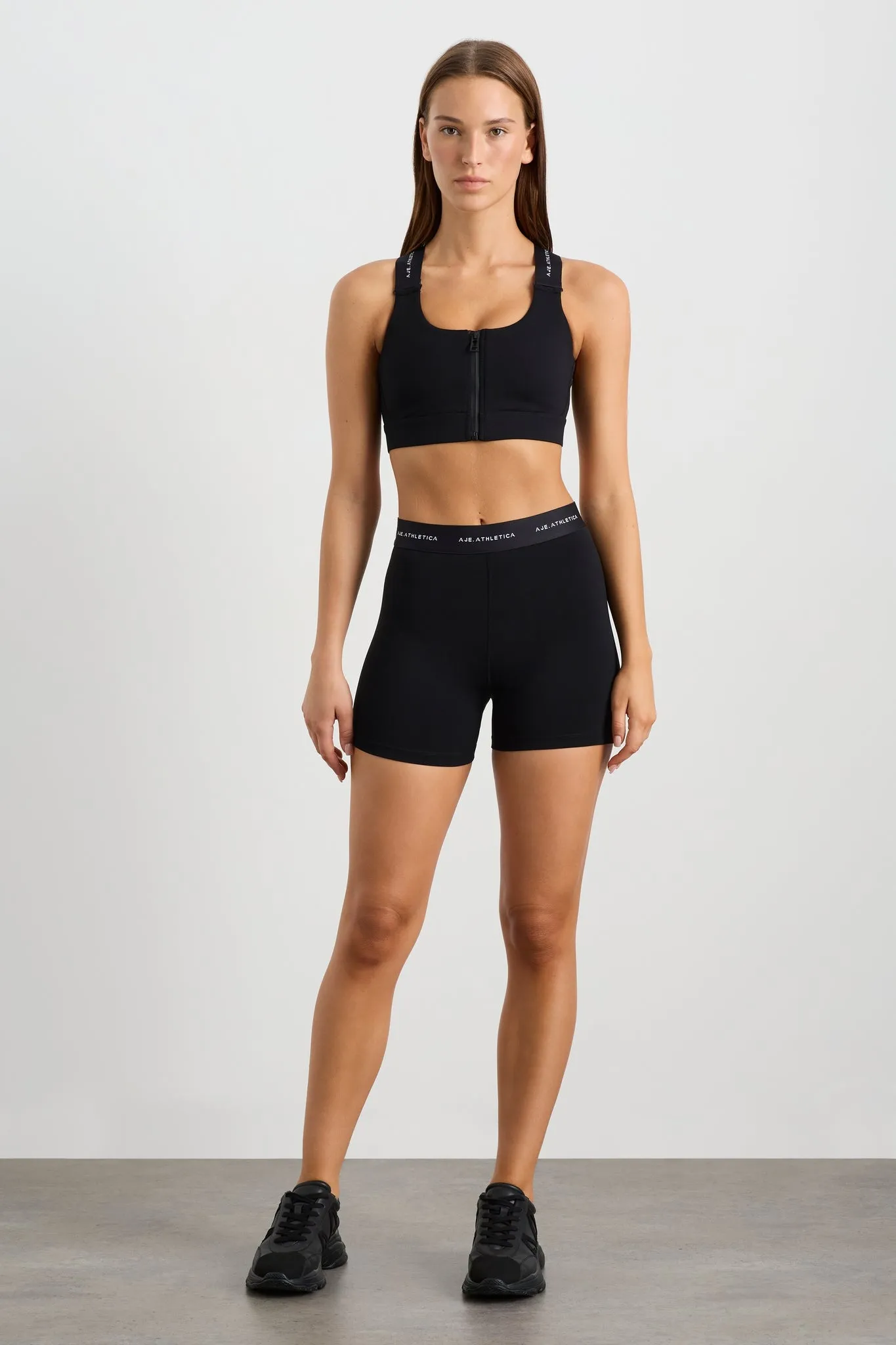 Contrast Zip Sports Bra 304