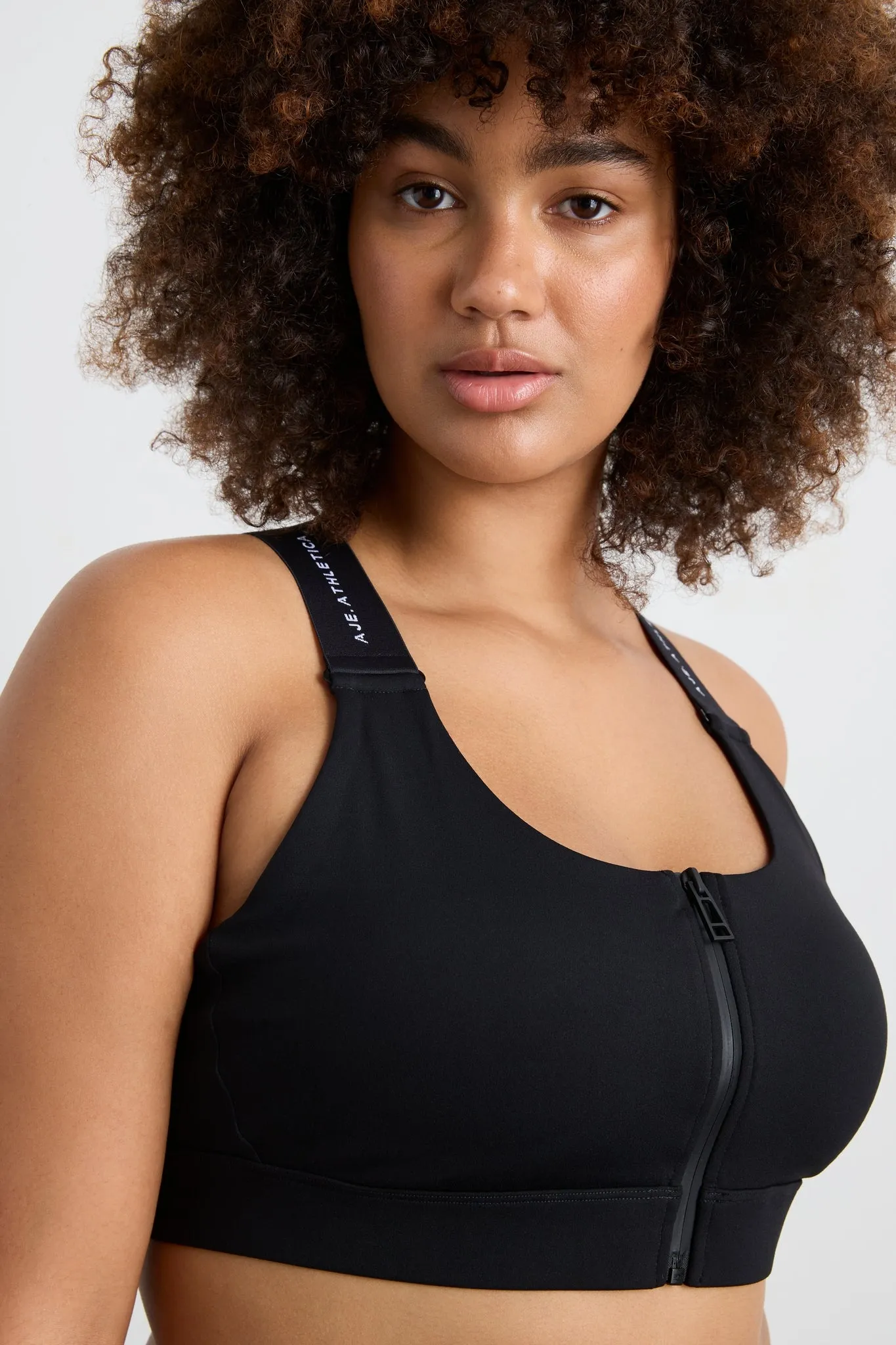 Contrast Zip Sports Bra 304