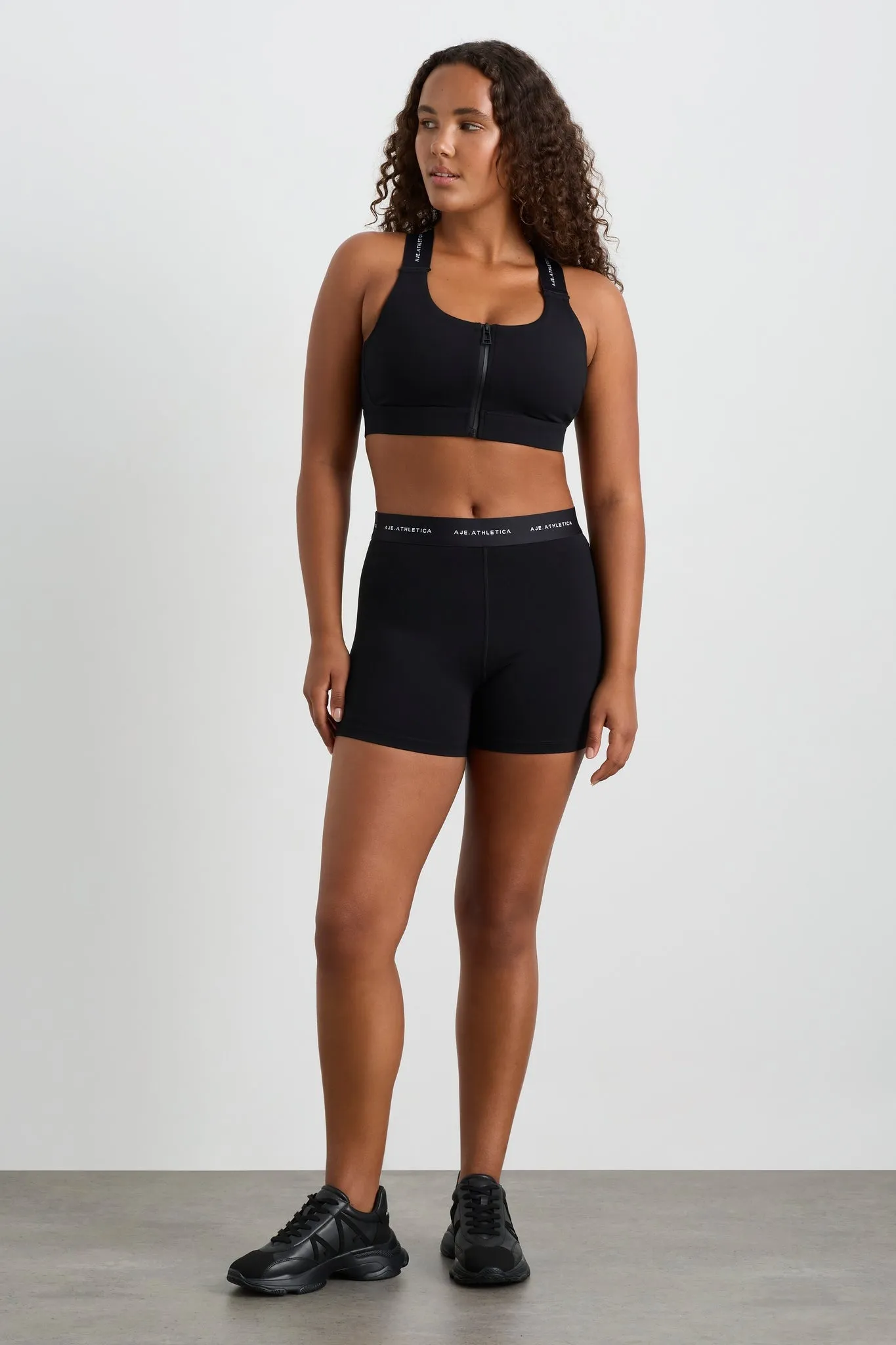 Contrast Zip Sports Bra 304