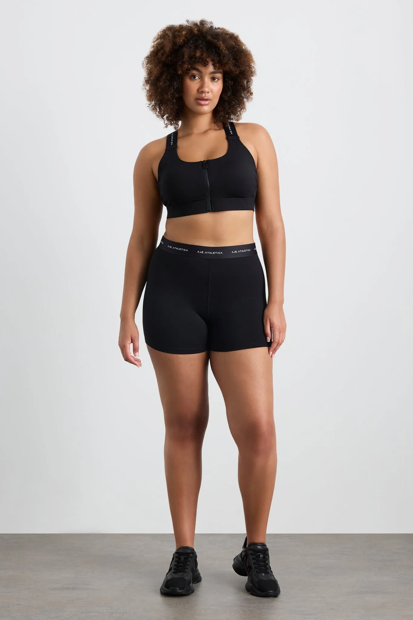 Contrast Zip Sports Bra 304