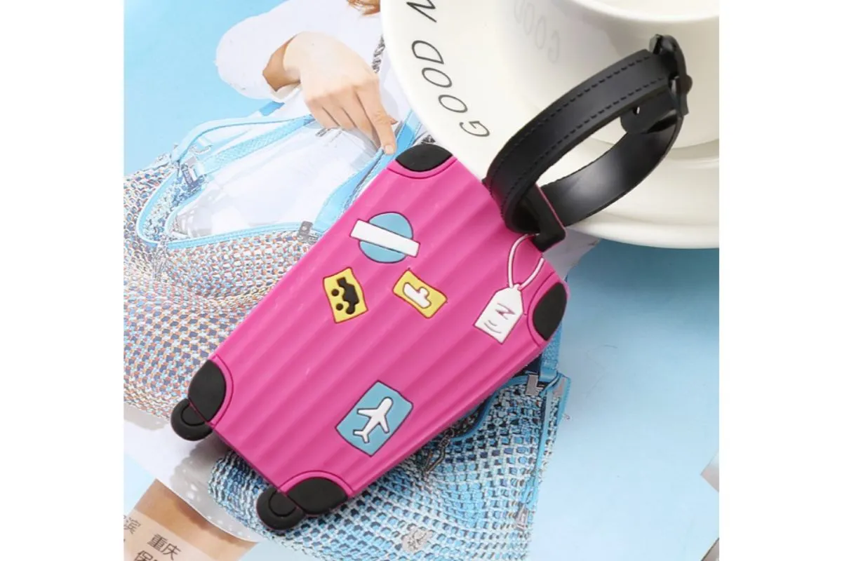 Cute Travel Suitcase Theme Luggage Tag