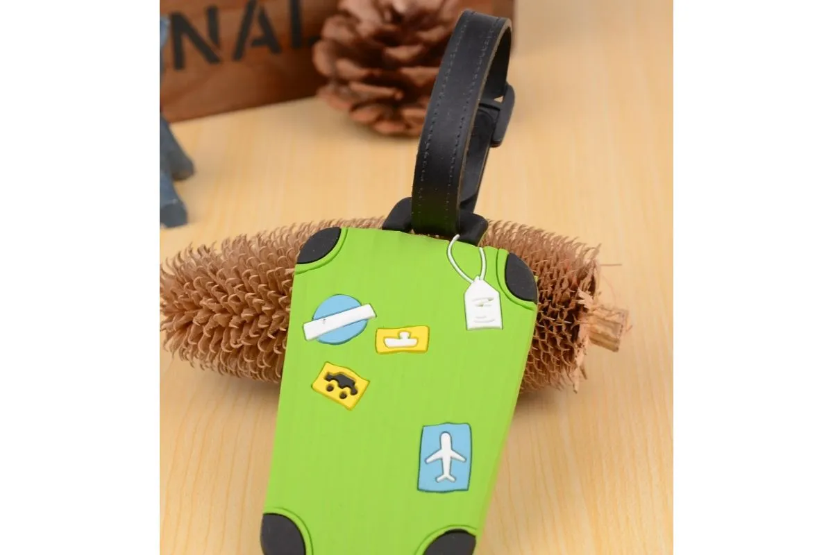 Cute Travel Suitcase Theme Luggage Tag