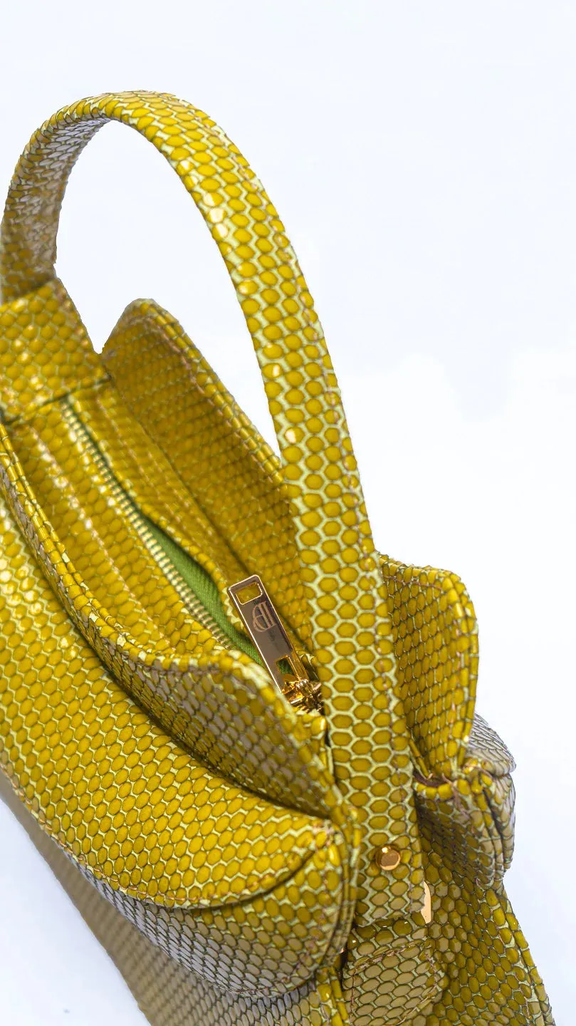 Dada Pedon Luna Lime Crystal Mini Tote bag