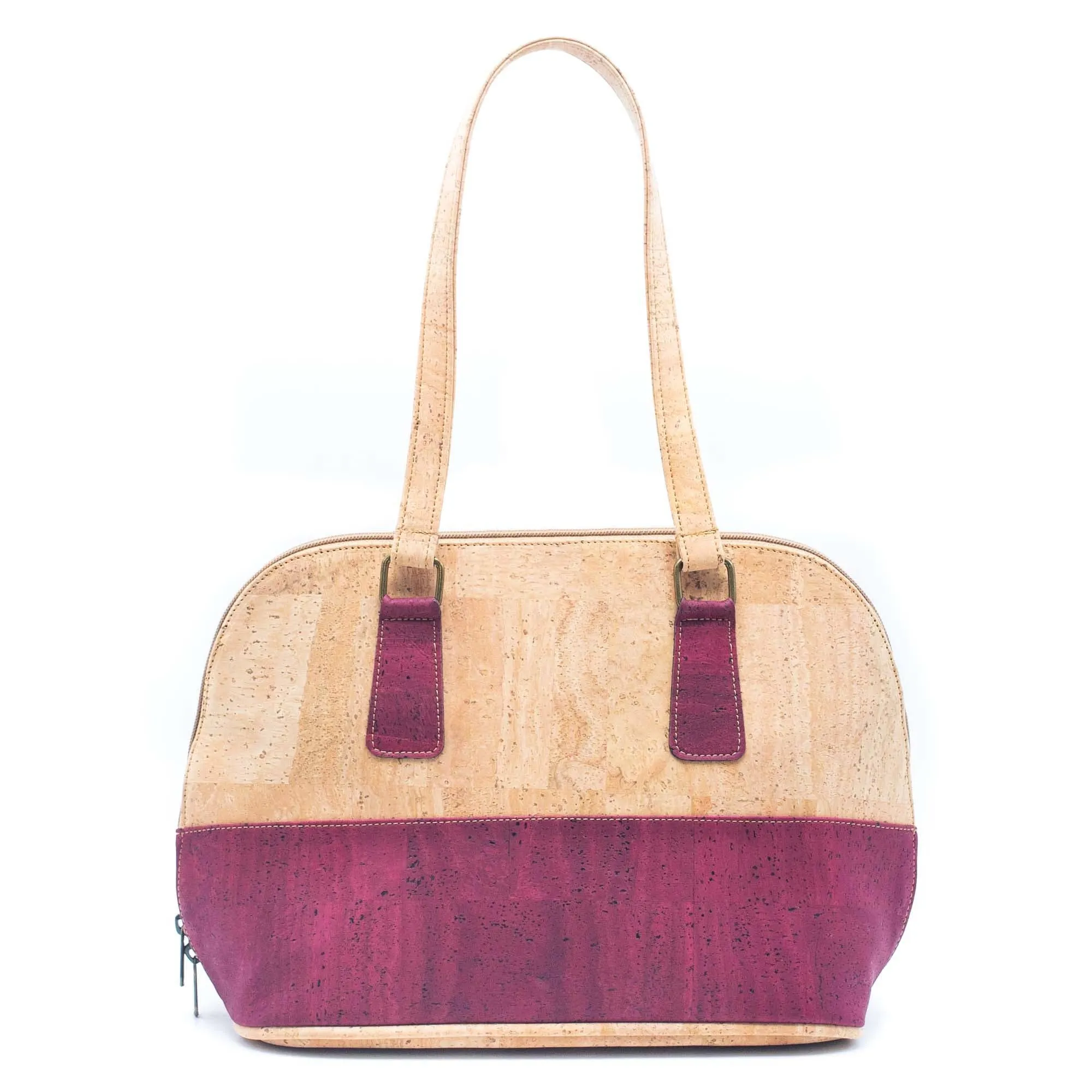 Dual Toned Natural Cork Tote Bag