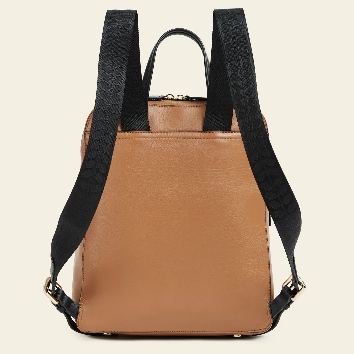 Emilia Backpack - Tan Floating Flower