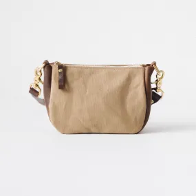 Field Tan Canvas Mini Crossbody Bag