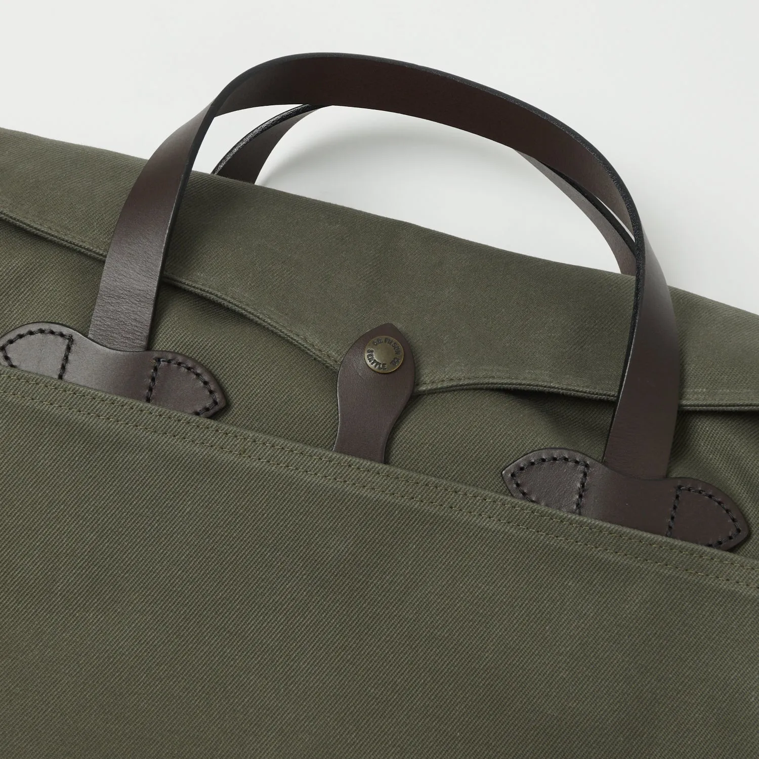 Filson Rugged Twill Original Briefcase - Otter Green