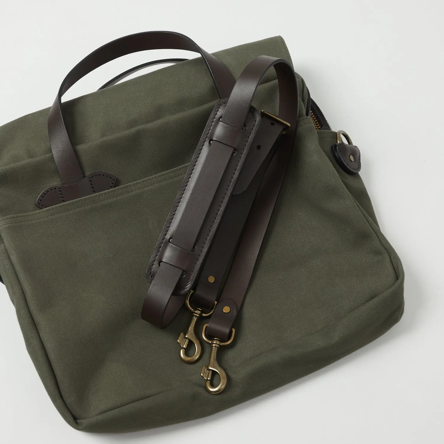 Filson Rugged Twill Original Briefcase - Otter Green