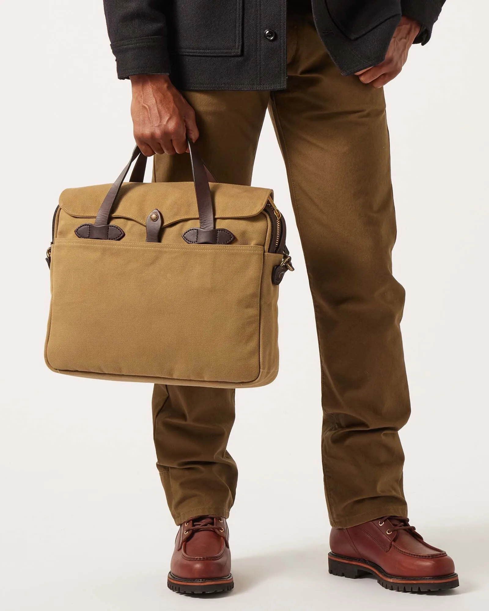 Filson Rugged Twill Original Briefcase - Tan