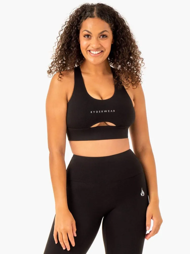 FOCUS CONTOUR SPORTS BRA - BLACK